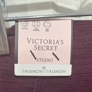 Victoria's Secret Studio Leggings in Deep Burgundy